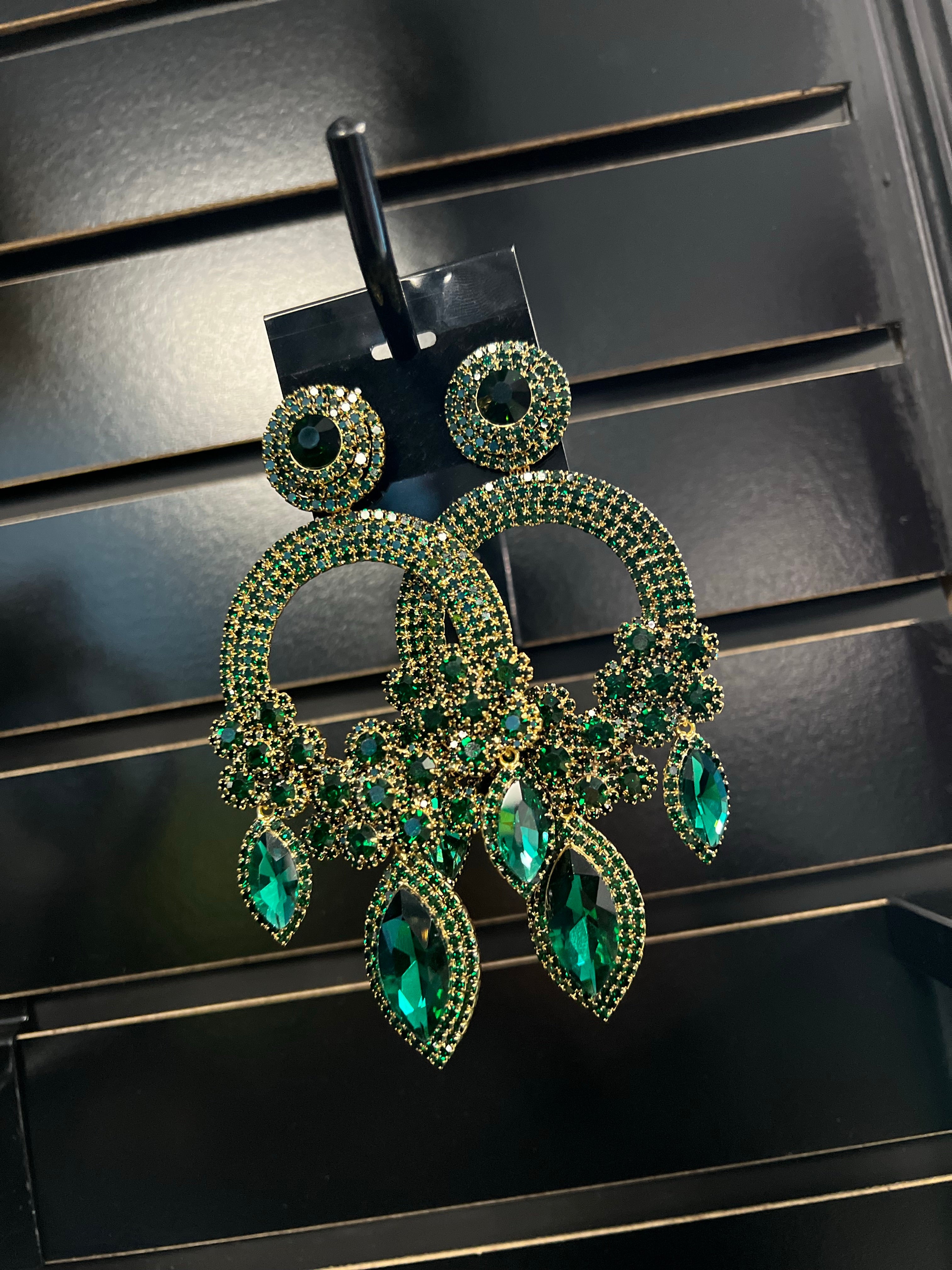 Emerald Olivia Earrings